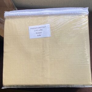 Seasalt Washed Cotton Duck Sofa Cover - Soft Yellow/ Khaki